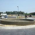 Monolithic concrete pool, fountain pool before fountain equipment