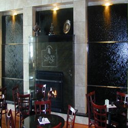 Granite Waterwall Front view of Three Granite Waterwalls